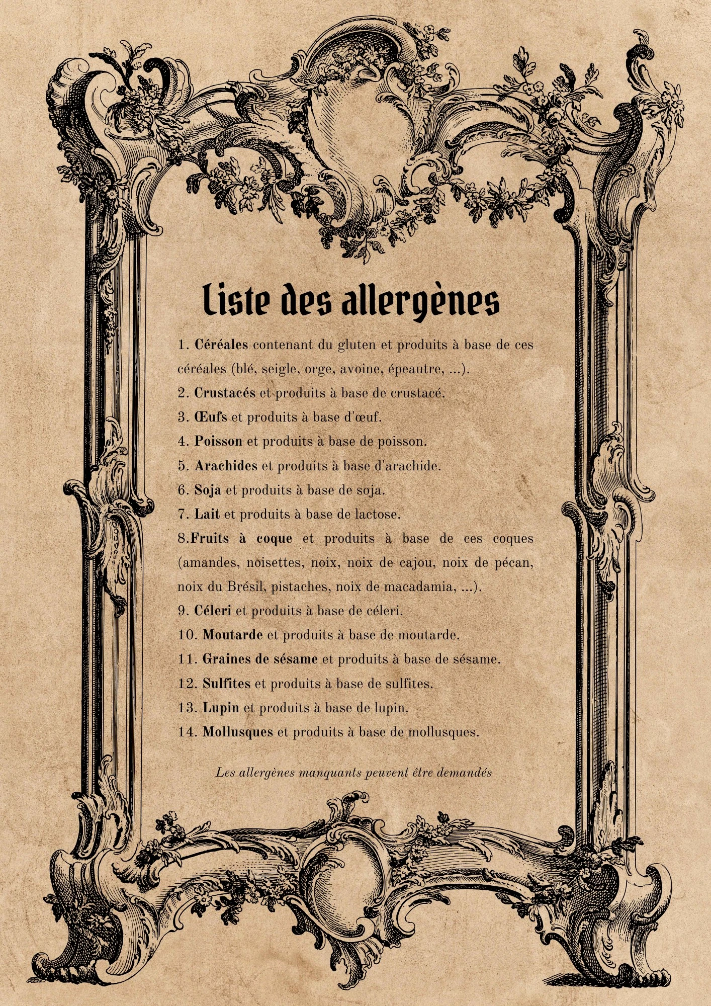 Menu Brasserie Le Médiéval - Page 7
